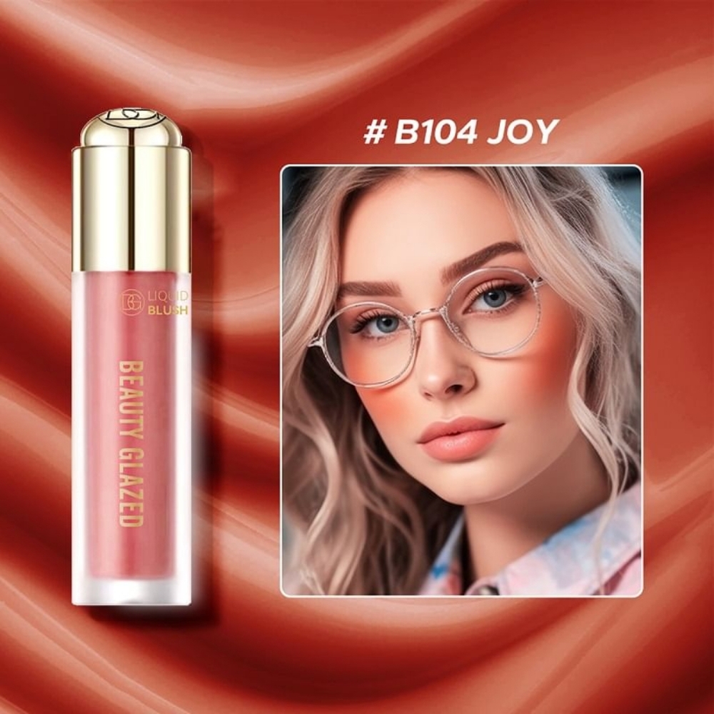 Beauty Glazed Velvet Liquid Blush Delight Multi-Use Lip and Cheek Tint